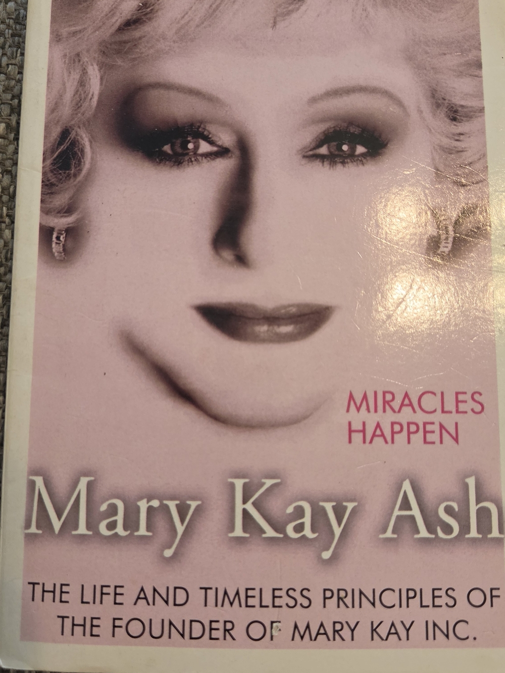 Mary Kay Pink Cover "Miracles Happen" Design